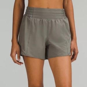Lululemon hotty hot high rise shorts grey sage
